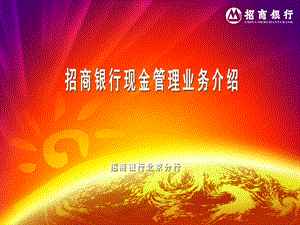 招商银行现金管理业务介绍课件.ppt