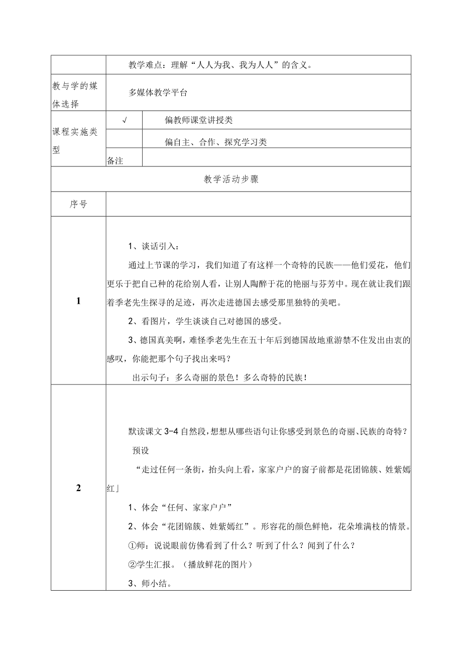 自己的花是让别人看的 教学设计 方案.docx_第2页