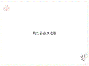 烧伤补液及进展课件.ppt