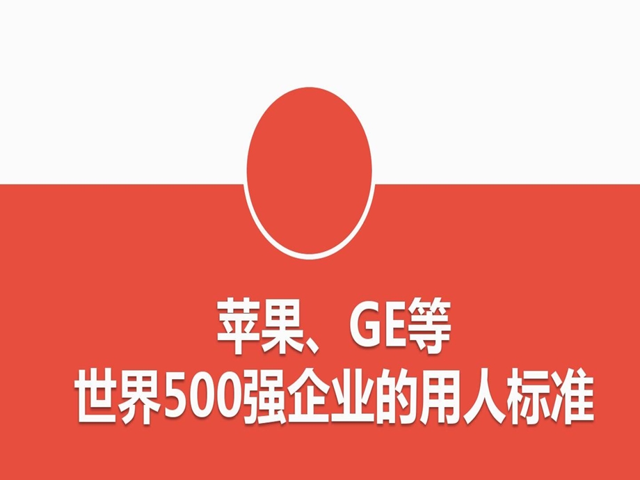 苹果GE等世界500强企业的用人标准课件.ppt_第1页