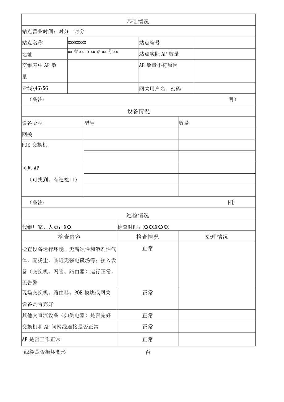 无线网络巡检检查记录表.docx_第2页