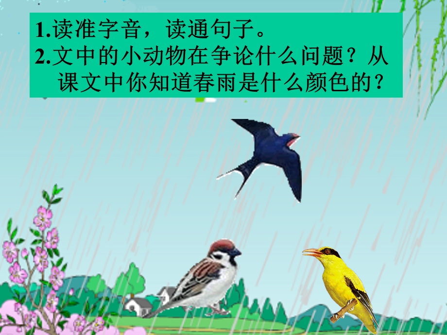 春雨的色彩课件_人教版小学语文一年级下册.ppt_第3页