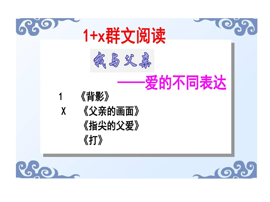 爱不同表达背影群文阅读课件.ppt_第2页