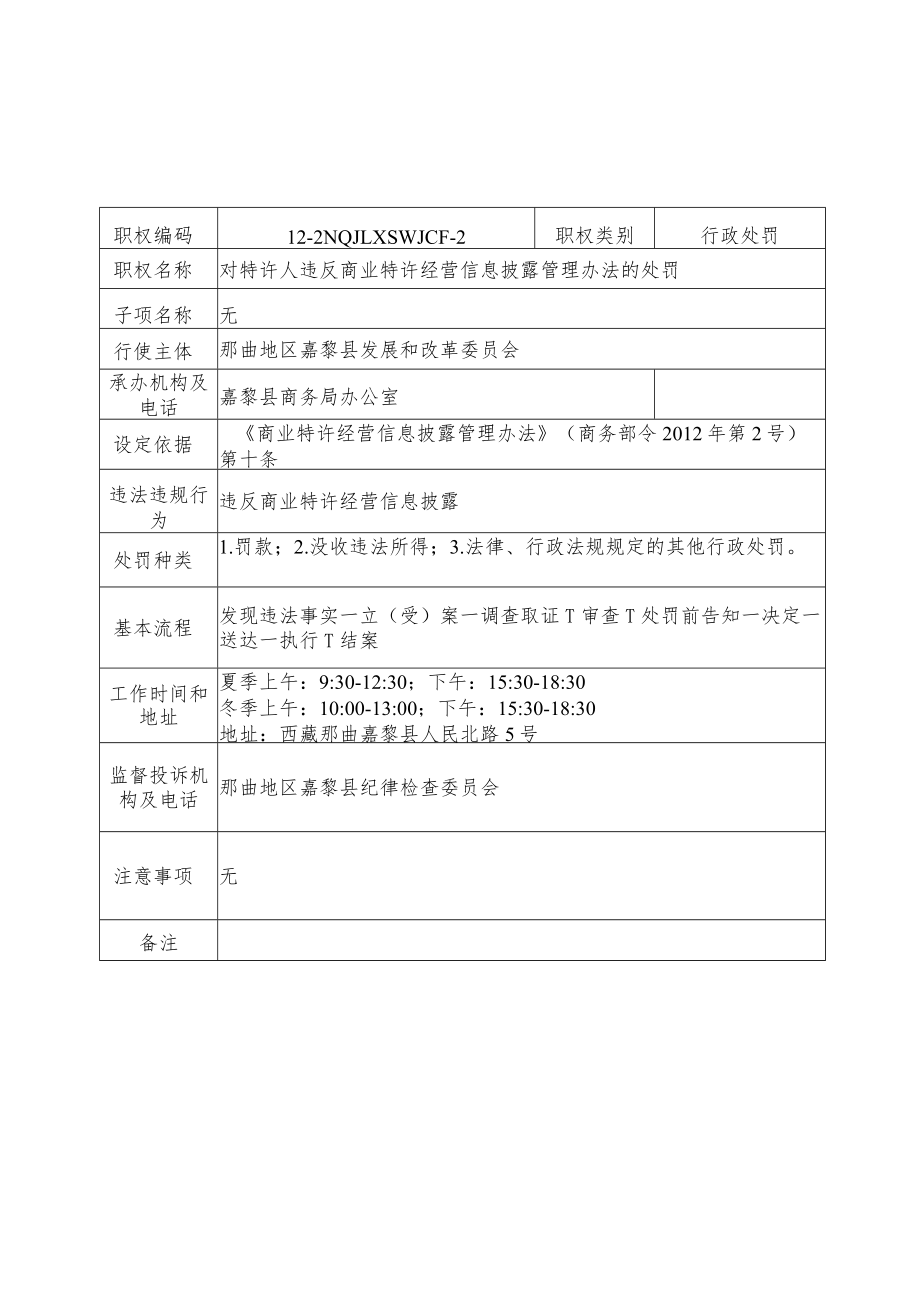 那曲地区嘉黎县商务局行政处罚服务指南.docx_第2页