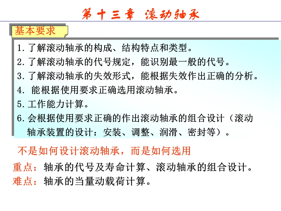 第13章滚动轴承讲解课件.ppt_第1页