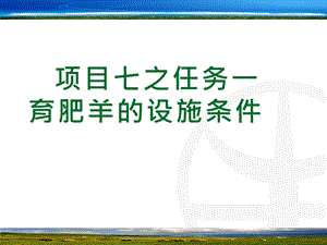 育肥羊的设施条件课件.pptx