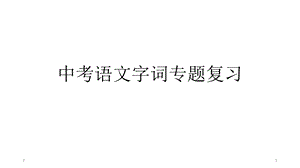 河南中考语文字词专题优秀ppt课件.ppt