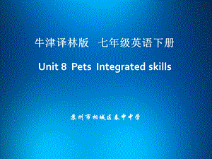 译林牛津版七年级英语上-Unit-8-Fashion-Integrated-skills课件.ppt