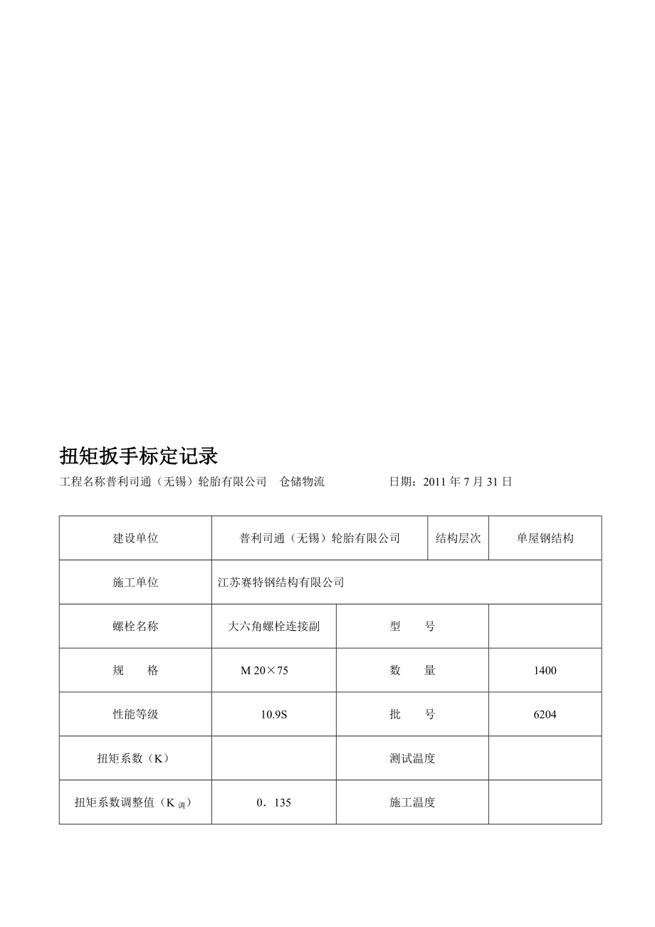 [最新]扭矩扳手标定记录.doc_第1页