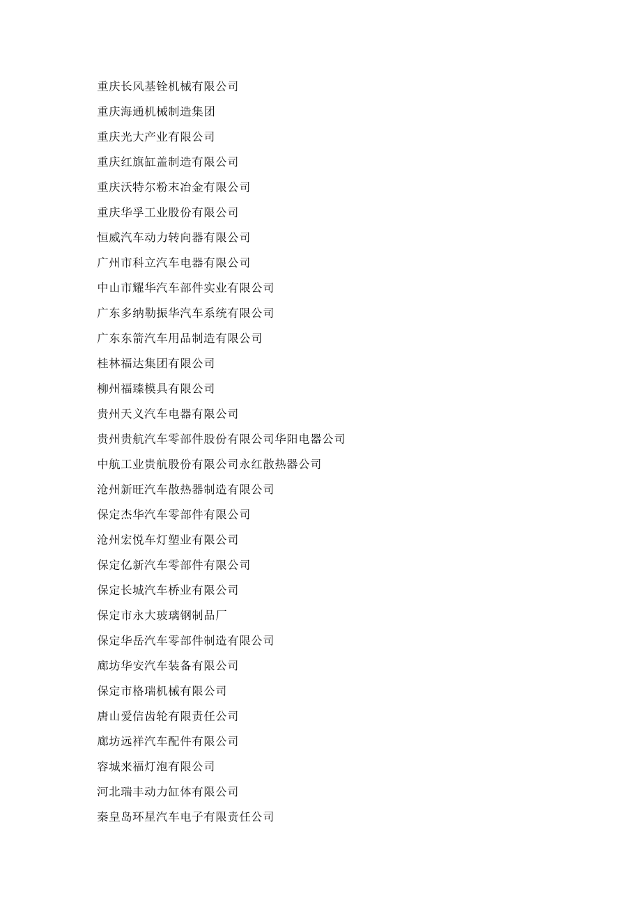 [整理版]长城汽车核心配套供应商名单.doc_第2页