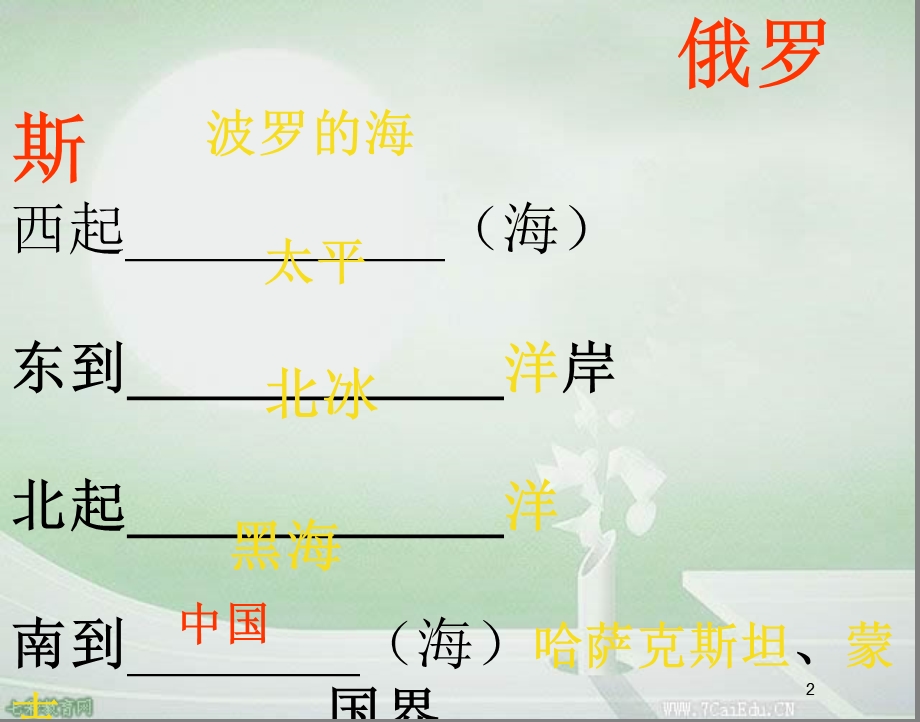 地理七年级下人教新课标7.4俄罗斯ppt课件(二).ppt_第2页