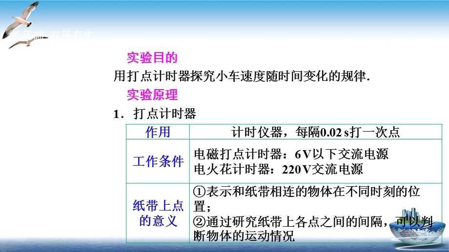 实验一研究匀变速直线运动课件.ppt_第2页