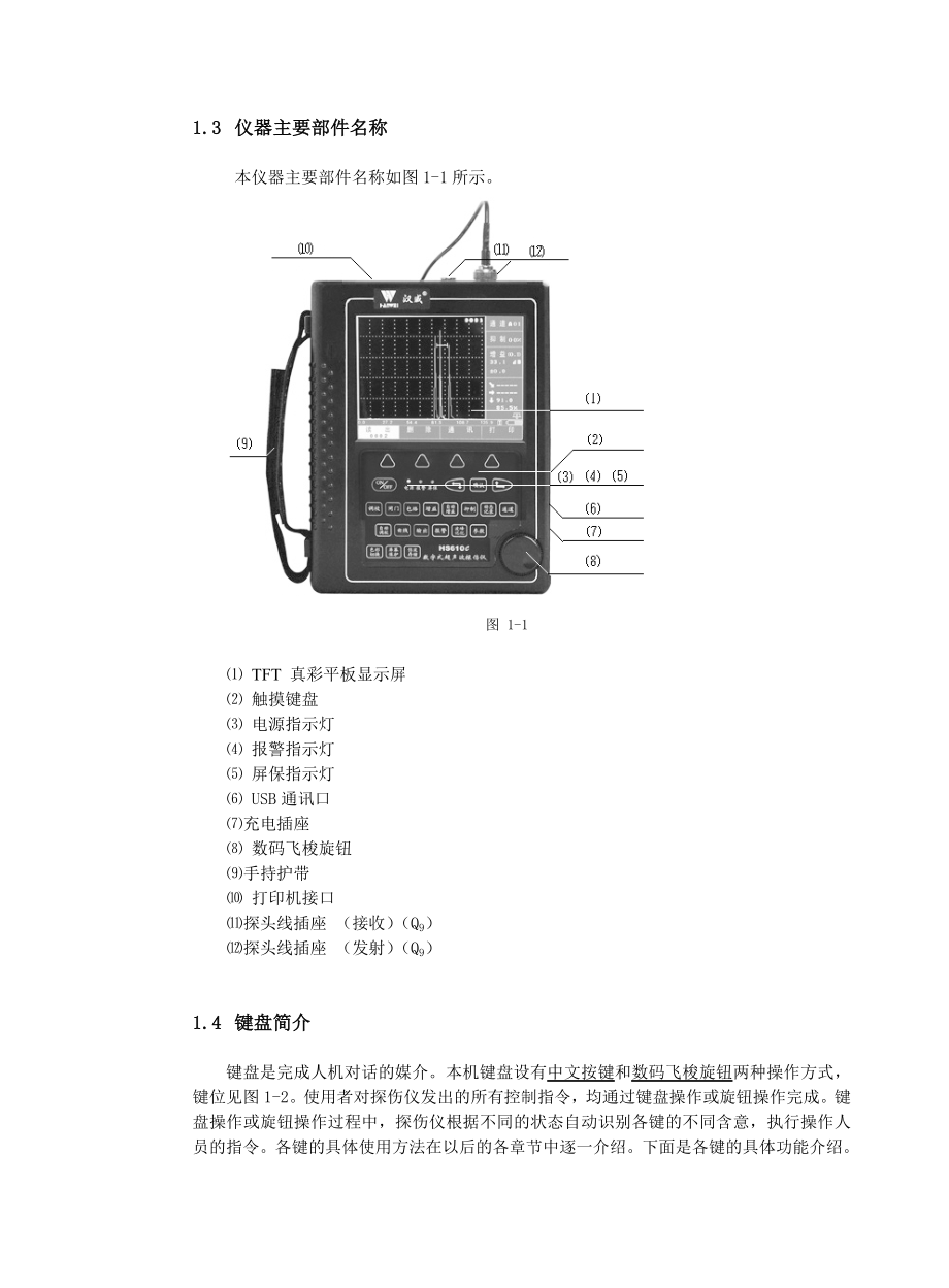 HS610e(HS611e)数字式超声波探伤仪说明书.doc_第3页