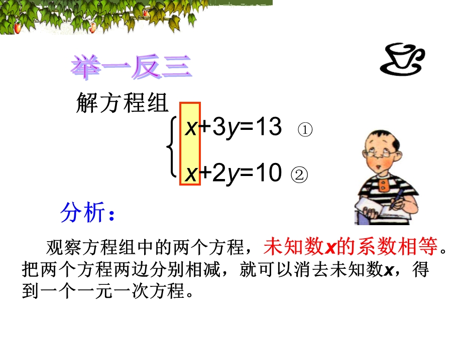 解二元一次方程组---加减消元法课件.ppt_第3页