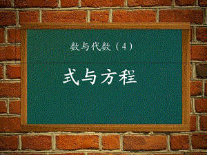 六年级下册数学式与方程整理与复习冀教版优秀课件.ppt