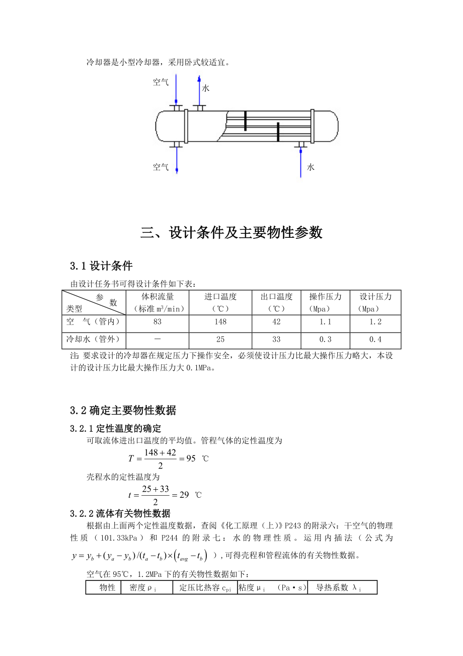 空气压缩机后冷却器设计 化工原理课程设计.doc_第2页