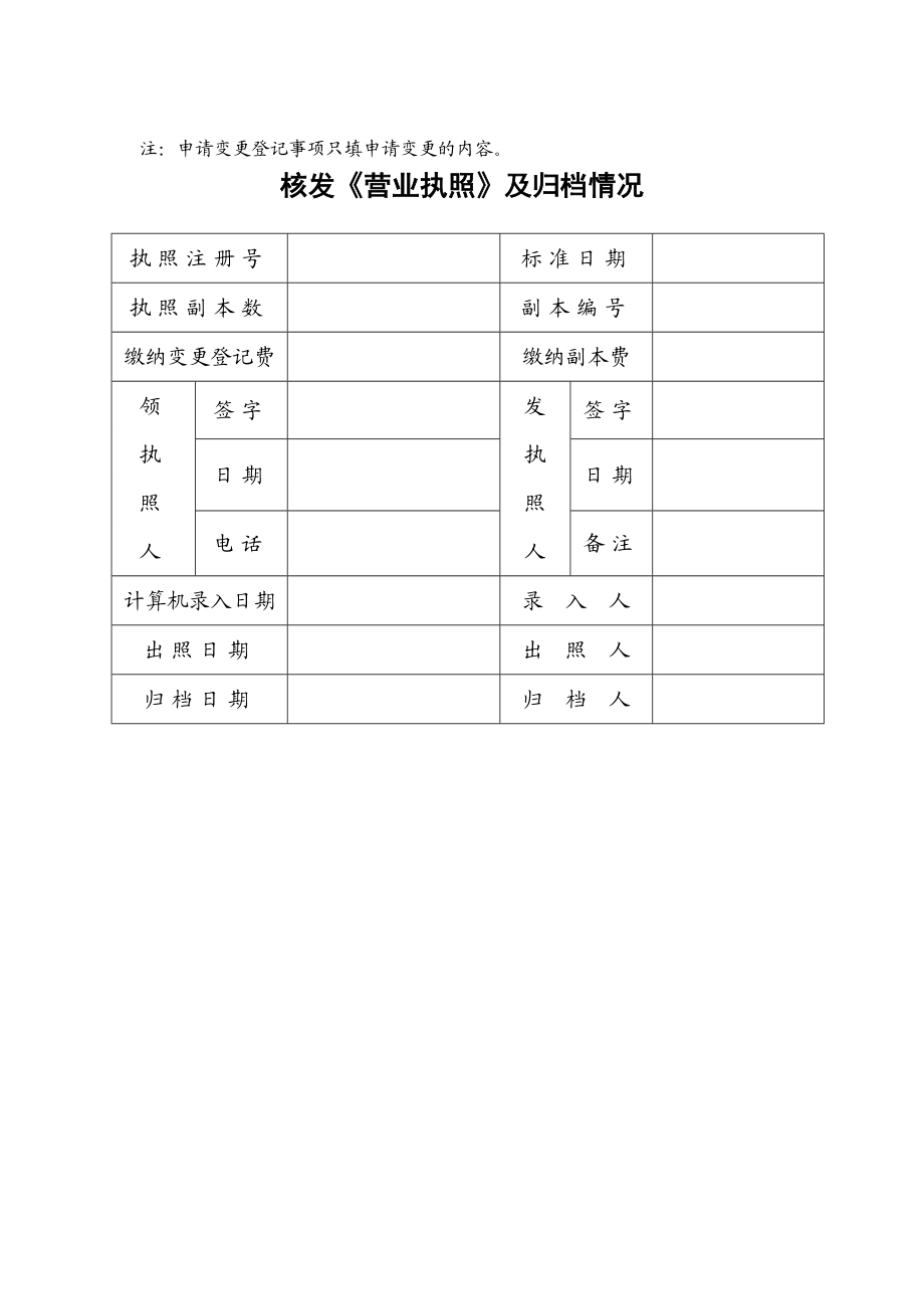 工商局业务表格分公司变更登记申请书.doc_第3页