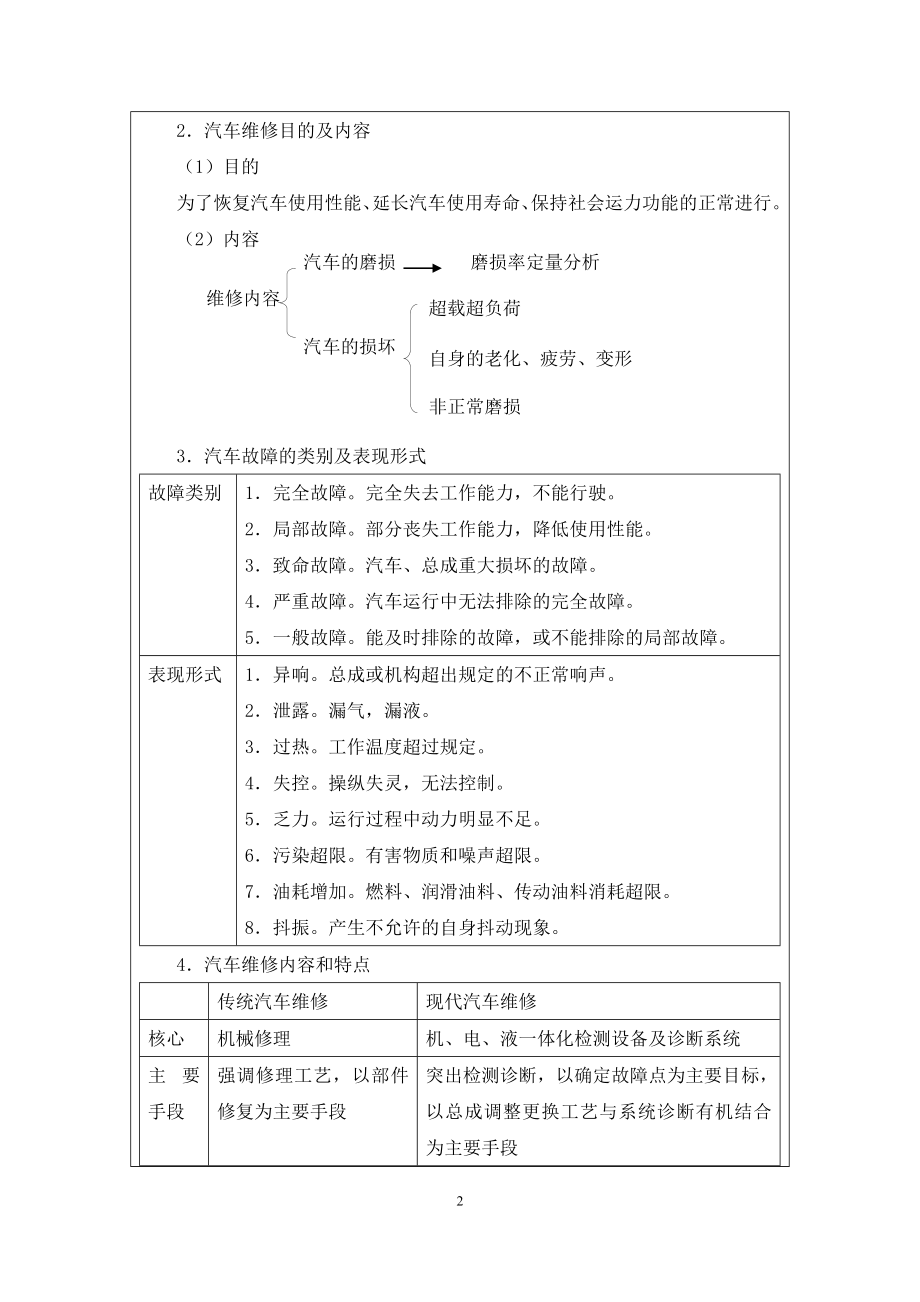 《汽车维修工程》教案.doc_第3页