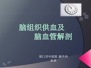 脑组织供血及脑血管解剖课件.ppt