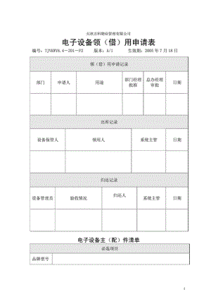 电子设备领(借)用申请表.doc