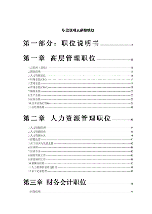 ko全套职位说明及薪酬绩效.doc