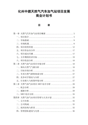 汽车加气站项目发展商业计划书.doc