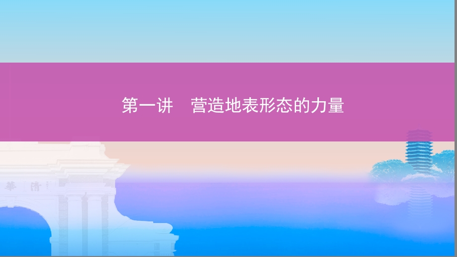 地理新攻略大一轮北京专用ppt课件第四单元第一讲营造地表形态的力量.pptx_第1页