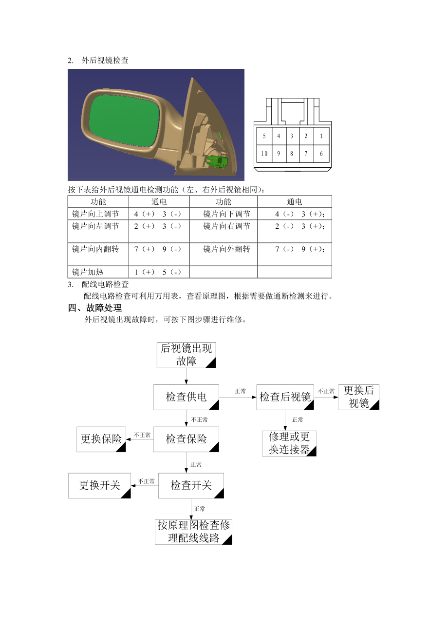 汽车维修 电动外后视镜.doc_第2页