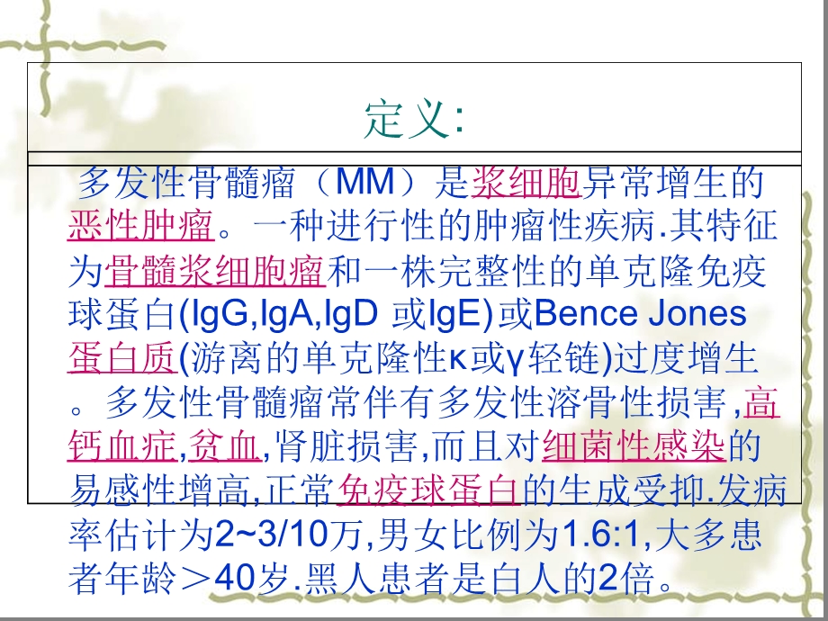 多发性骨髓瘤的护理-精选文档课件.ppt_第3页