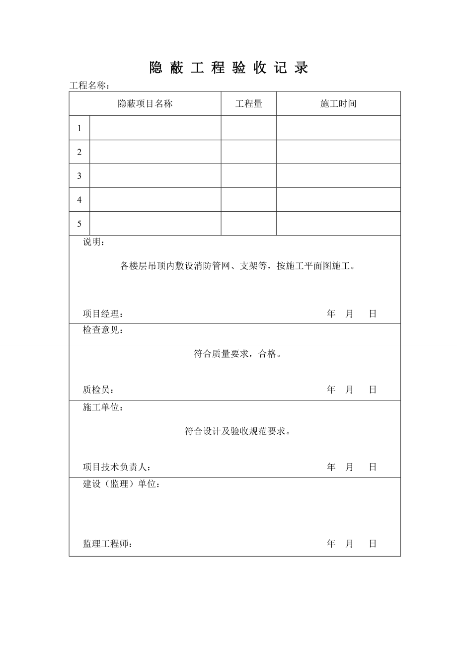 消防报警设备调试记录.doc_第1页