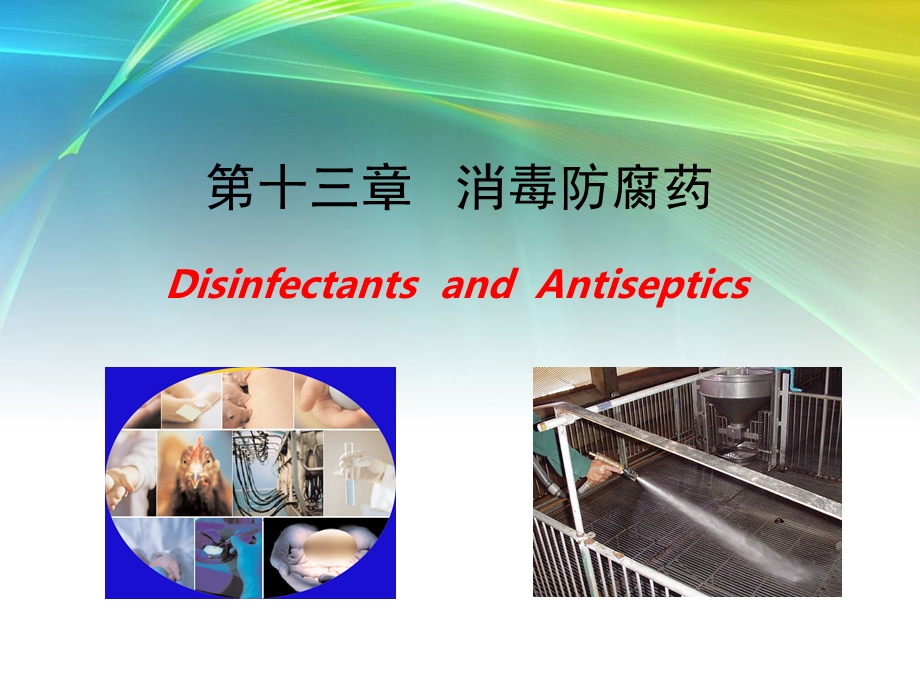 兽医药理学-消毒防腐药课件.ppt_第1页