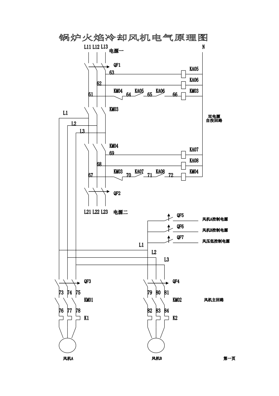 锅炉火检冷却风机电气原理图.doc_第1页