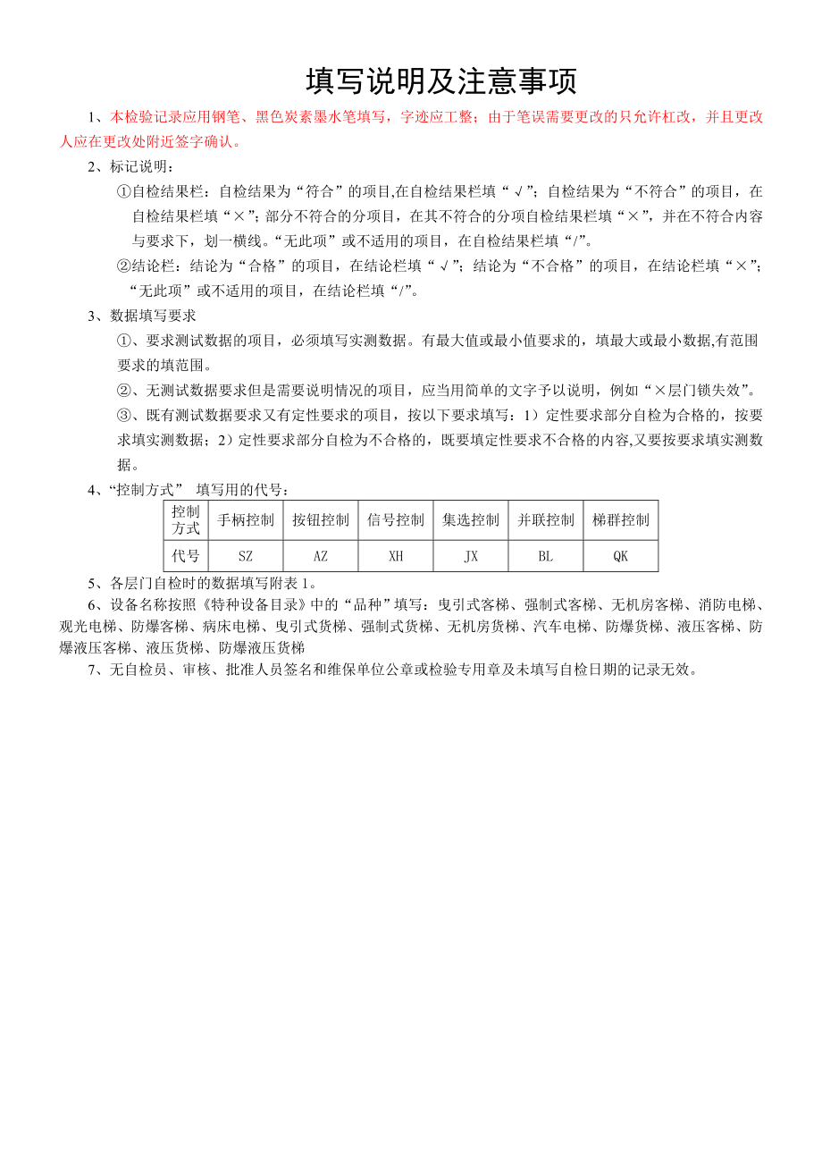 曳引驱动电梯自检记录武汉市特种设备监督检验所.doc_第2页