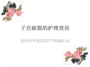 子宫破裂的护理查房参考ppt课件.ppt