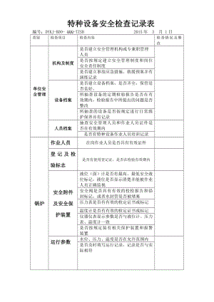 特种设备安全检查表.doc