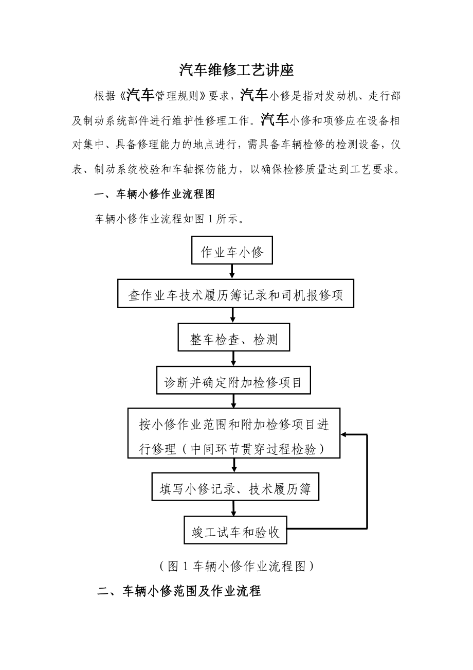 汽车维修工艺讲座.doc_第1页