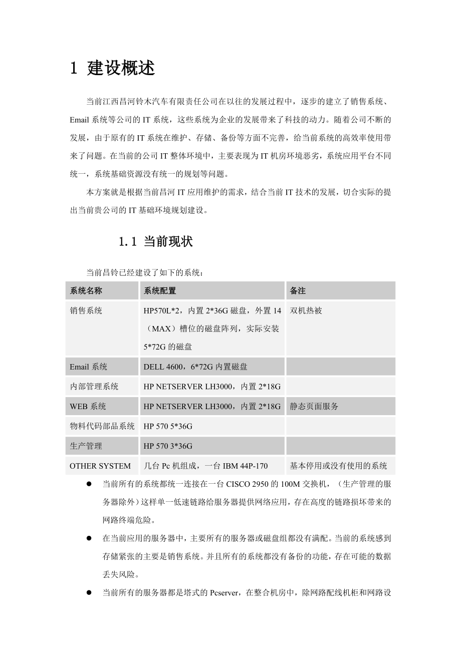 昌河铃木IT基础建设框架选型建议书.doc_第3页