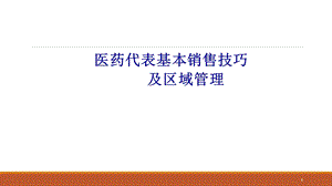 医药代表拜访技巧及区域管理精选文档课件.ppt