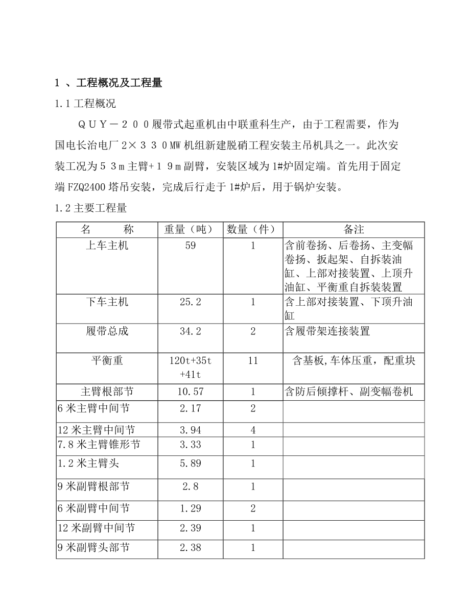 履带式起重机组装作业指导书CKE4000起重机安装方案.doc_第2页