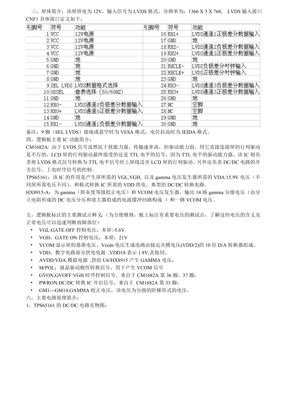 奇美V315B3L01 REV.C1屏逻辑板维修资料.doc_第2页