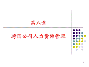 跨国公司人力资源管理课件.ppt