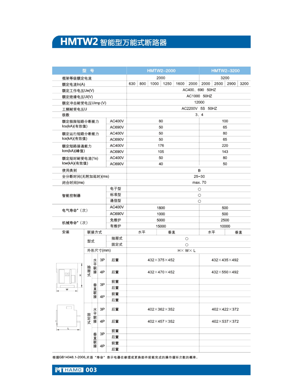 南京汉墨电气HMTW26300智能型万能式断路器.doc_第3页