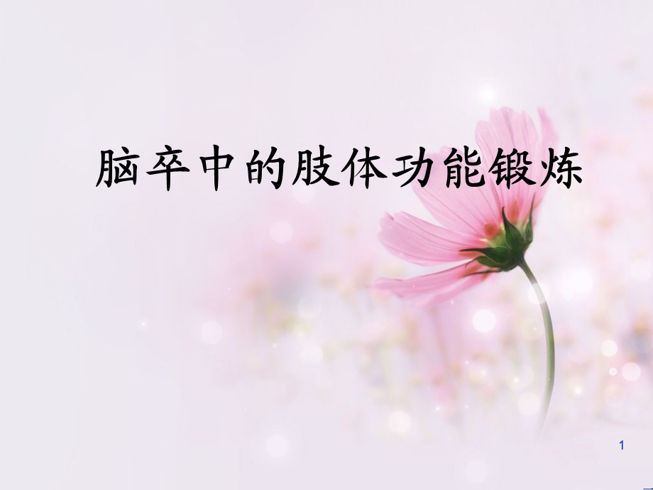 脑卒中的功能锻炼课件.ppt_第1页