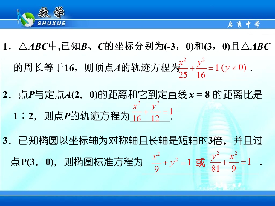 高三数学复习课-椭圆的定义与性质课件.ppt_第2页