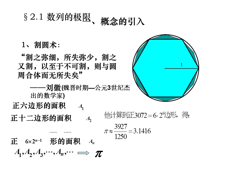 《微积分》第二章函数的极限与连续21数列的极限课件.ppt_第2页