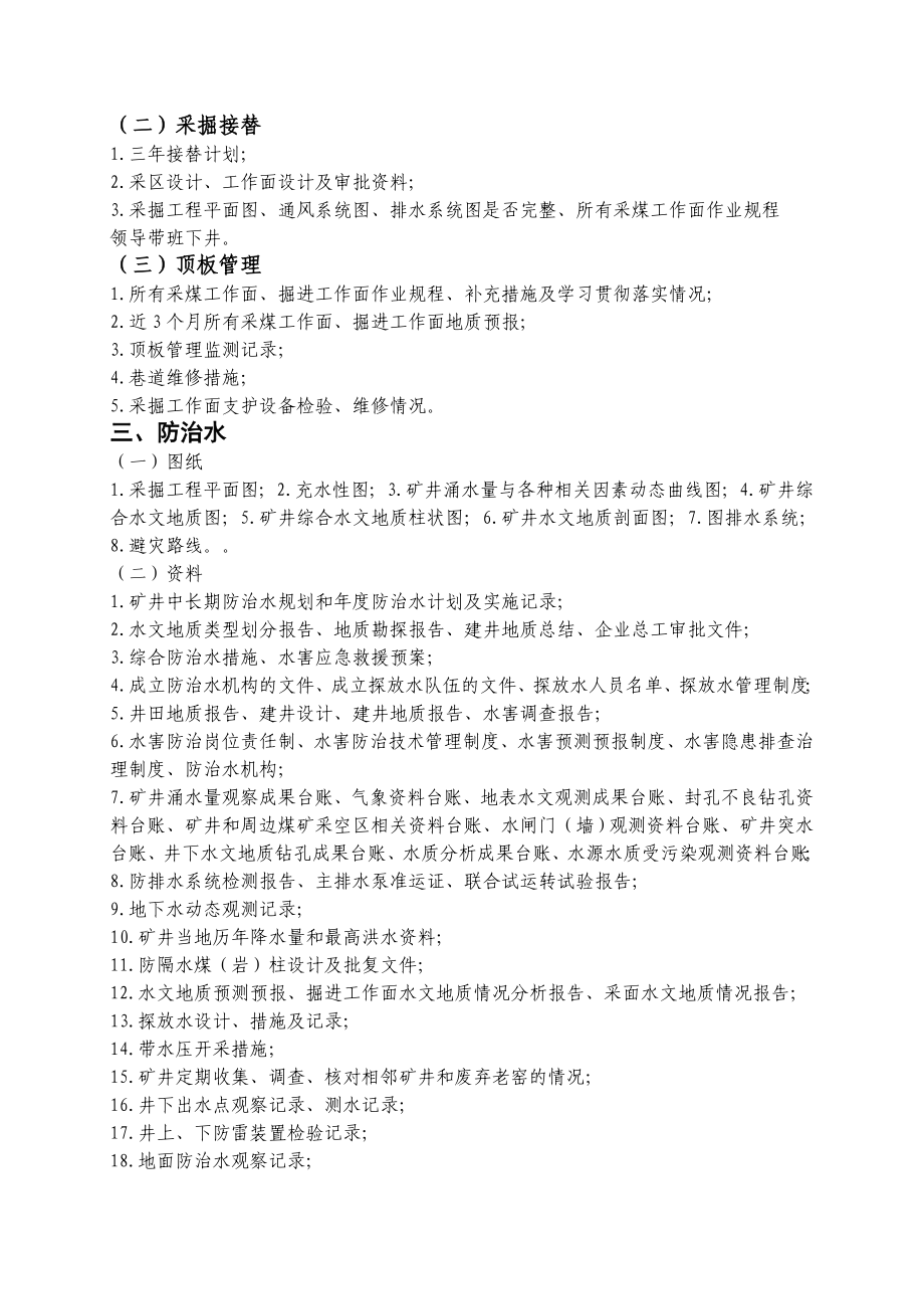 集中监察执法矿方提供资料清单.doc_第2页