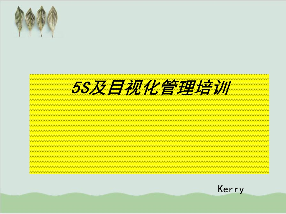 5s管理和目视化管理培训手册课件.ppt_第1页