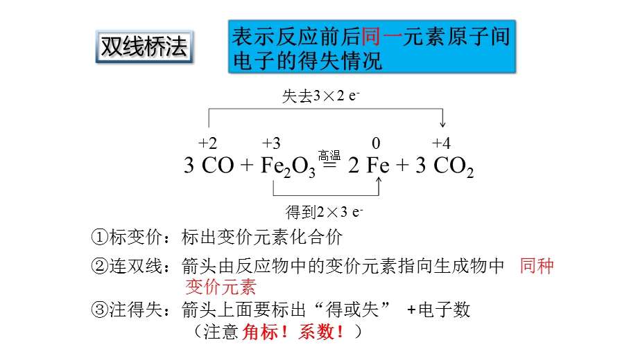 氧化还原反应单双线桥法及氧化还原反应的配平ppt课件.ppt_第3页
