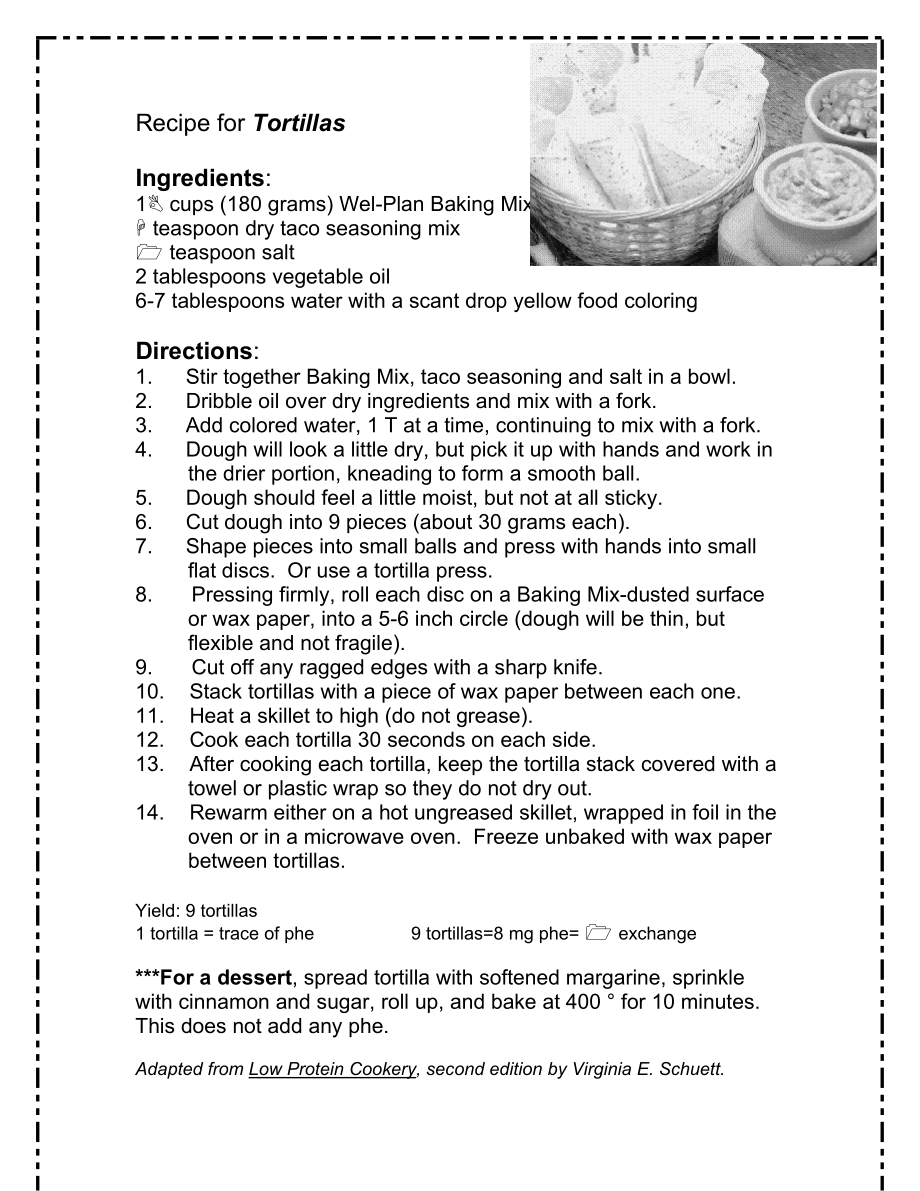 Recipe for TortillasUniversity of Wisconsin–Madison.doc_第1页