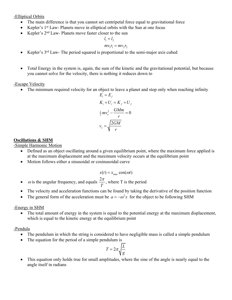 AP Physics C Mechanics Review Sheet #4Typepad Share …：AP物理C力学审查表# 4 TypePad分享… .doc_第2页